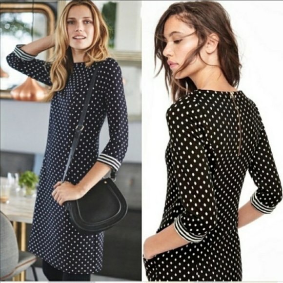 Boden Dresses & Skirts - Boden Dotty Day Polka Dot Quilted Dress
